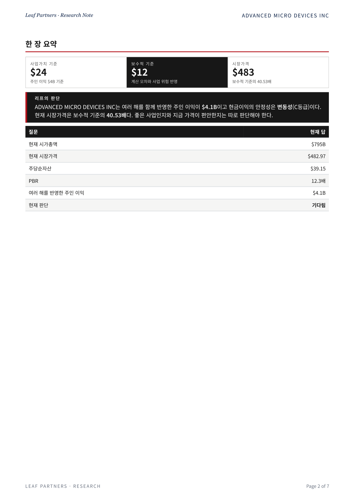 ADVANCED MICRO DEVICES INC 리포트 2페이지