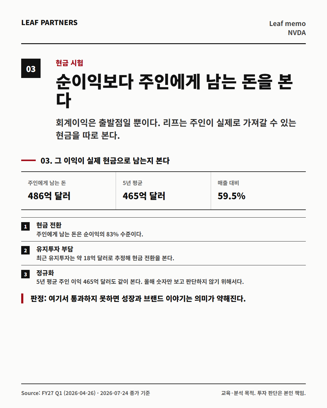 NVIDIA CORP 분석 카드 3번